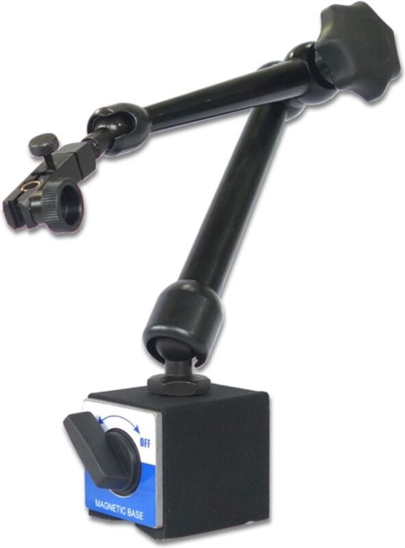 Ultra Präzision - Magnet-Messstative active mit mechanischer Zentralklemmung 340 mm