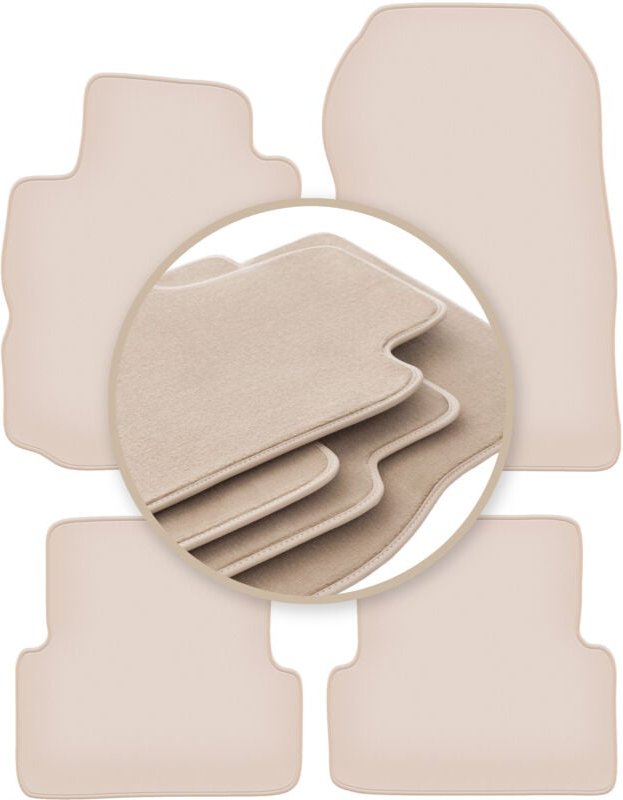 Beige PREMIUM-Matten für: Renault Modus Minivan 2004-2012