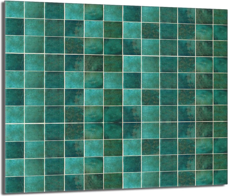 Glasschutzplatte für Herd 60x52 Grün