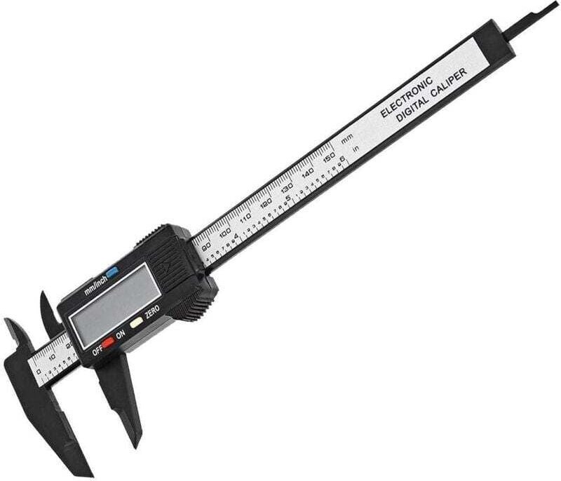 Stück Elektronischer Messschieber mit großem LCD-Display, 150 mm, digitales Mikrometer mit MM/Zoll-Umrechnung