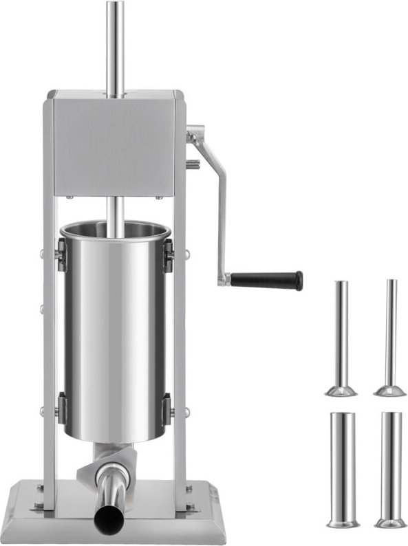 Manueller Wurstfüller,8 Pfund/5 l Fassungsvermögen,vertikale Wurstfüllmaschine mit zwei Geschwindigkeiten,Edelstahl 304 ...
