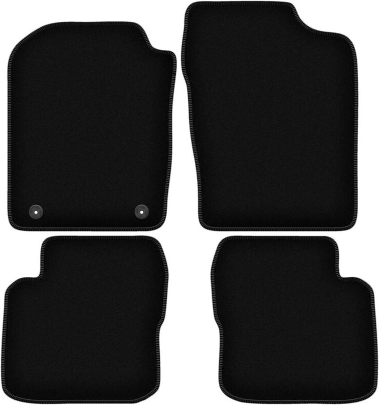 Thumbnail - BASIC schwarze Veloursmatten für: Daihatsu Cuore VII L276 Fließheck (2007-)