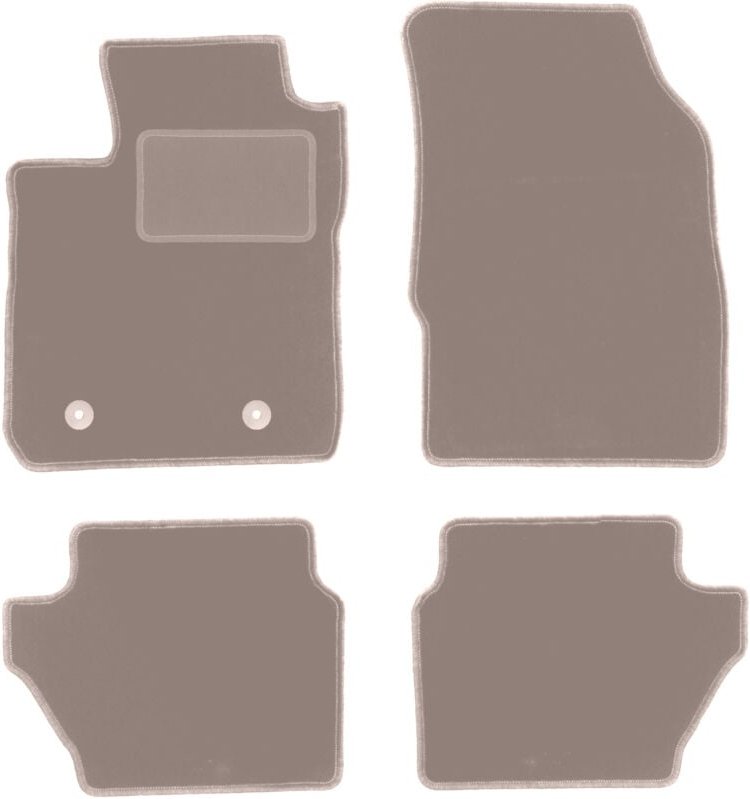 Beige Veloursmatten für: Ford EcoSport MK2 FL Crossover (2017-)