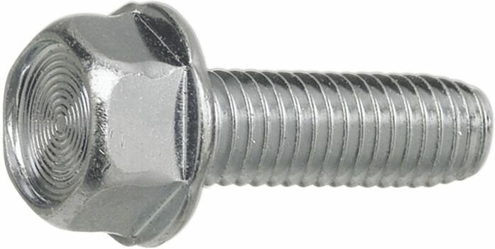 DIN7500DE (D) M 8x12 verzinkt gewindefurchende 6kt-Schraube mit Bund