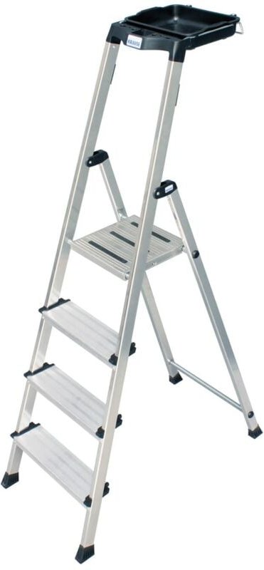 Thumbnail - Krause - Secury Alu Stehleiter 4 - 6 Stufen Stufenleiter Multi-Grip System Leiter