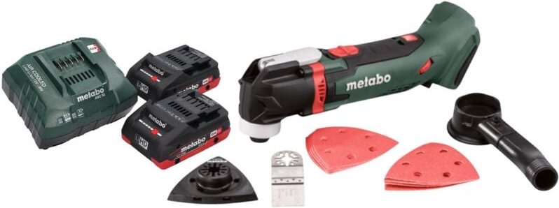 Metabo - mt 18 ltx Akku Multitool 18 v ois / Starlock + 2x LiHD Akku 4,0 Ah + Ladegerät