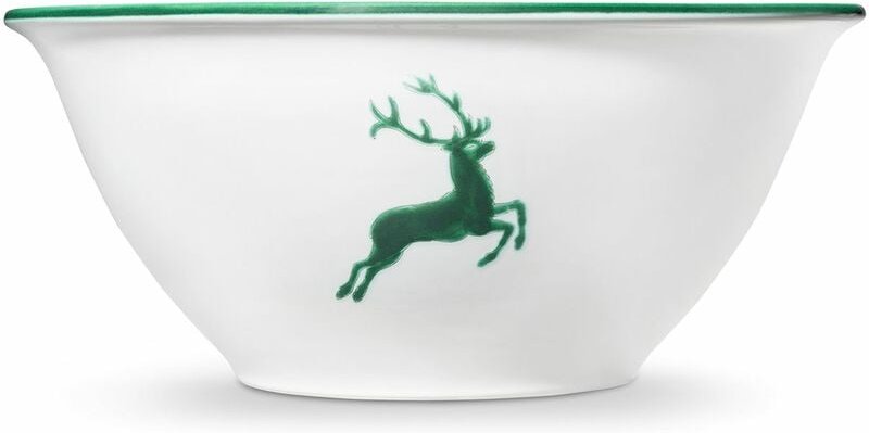 Gmundner Keramik - Grüner Hirsch, Salatschüssel (ø 33cm)