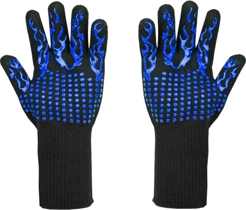 Linghhang - Grillhandschuhe hitzebeständig bis 800°C – Schnittfeste Handschuhe L5 – Premium Ofenhandschuhe zum Grillen, ...