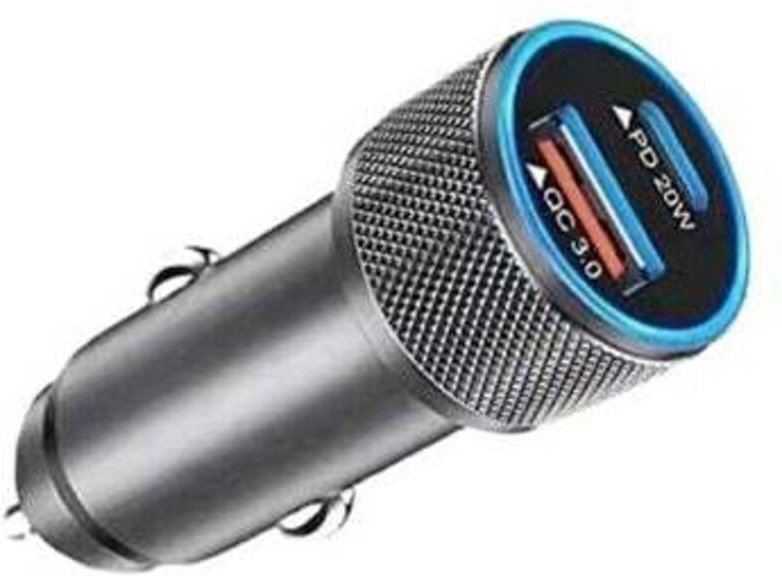 USB-Zigarettenanzünder, usb c pd 20 w Schnelllade-Autoladegerät, usb a QC3.0 Ganzmetall-USB-Zigarettenanzünder-Ladegerät...