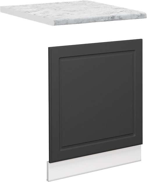 Vicco - Frontblende Fame-Line, Anthrazit-Gold, 60 cm , ap Marmor