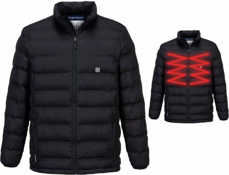 Portwest - Beheizbare Jacke Tunnel - Größe s - Ultraschallbeheizt - S547BKRS