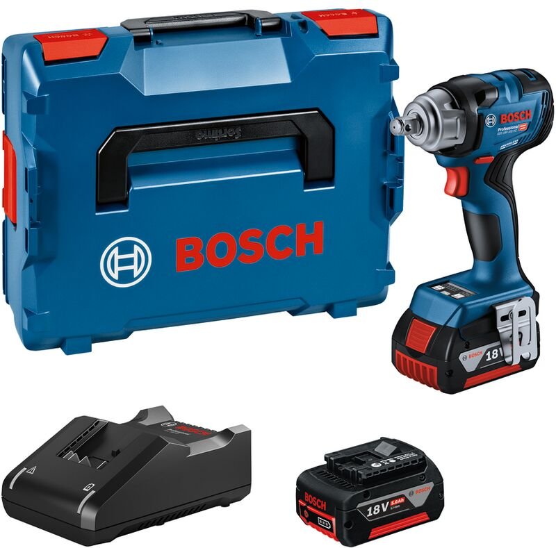 Bosch Professional - Bosch Akku-Drehschlagschrauber gds 18V-330 hc, 2x 5,0 Ah + Ladegerät in l-boxx