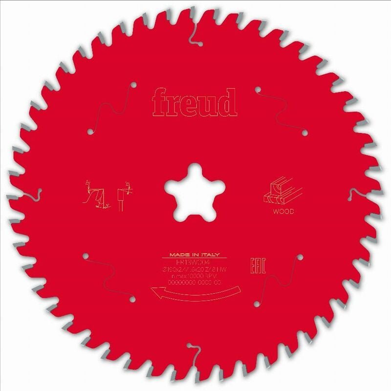 Sägeblatt für Handkreissäge Freud 190 2,4/1,6 Fastfix Z48 ba 5° - F03FS09770 -FR13W004T