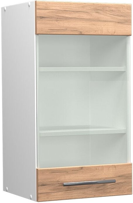 Thumbnail - Vicco - Küchenglasschrank Fame-Line, Goldkraft Eiche, 40 cm