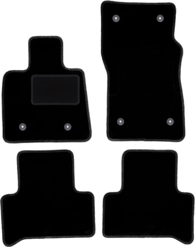 Schwarze Veloursmatten für: Alfa Romeo Stelvio 2x4 (2WD) SUV (2016-)