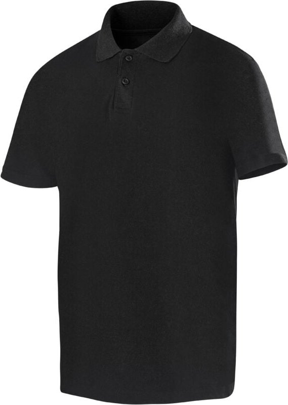 Polo Mit Kurzen Ärmeln Bio-Fair-Trade Strickware Black M