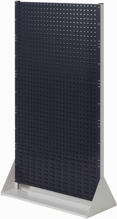 Kappes ®RasterPlan Stellwände doppelseitig Größe 5 - 8x Lochplatten 2x Schlitzplatten Anthrazitgrau RAL 7016