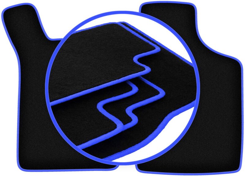 CARLUX-BLUE Autofußmatten für: Renault 21 Limousine (1986-1996)