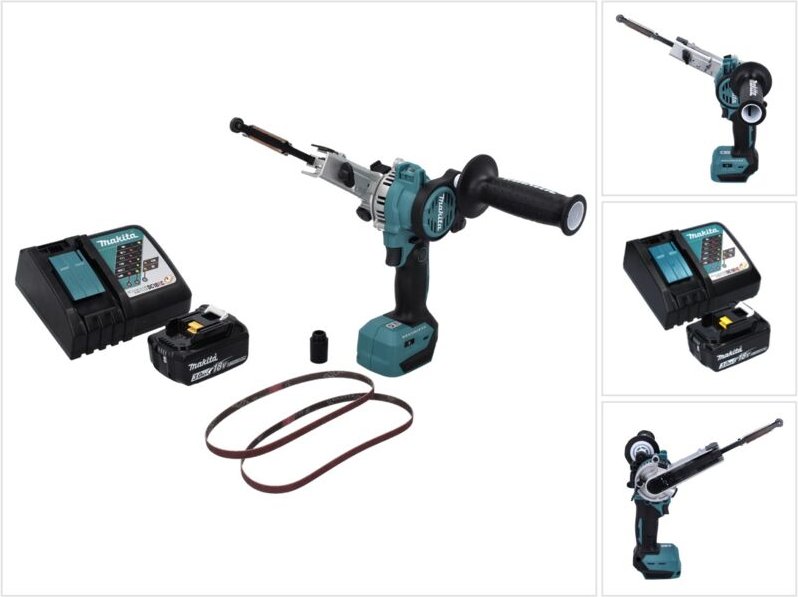 Makita - dbs 180 RF1 Akku Bandfeile 18 v 9 x 533 mm Brushless + 1x Akku 3,0 Ah + Ladegerät