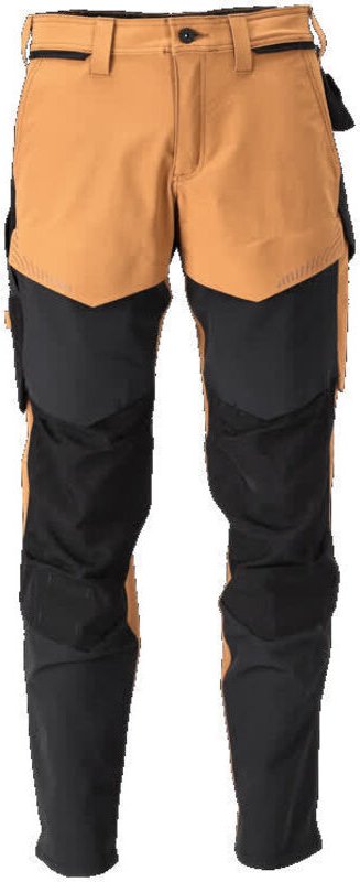 Hose mit Knietaschen 22379-311-5409 Gr. 76C45 nussbraun/schwarz - Mascot