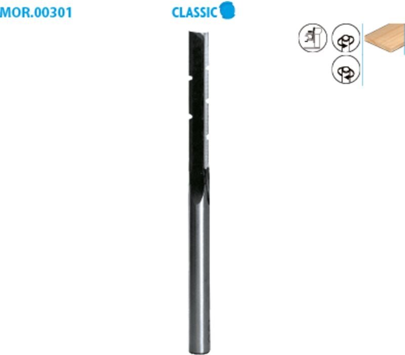 Standard-Fräsbohrer Classic ø 16 ø Schaft 13 Länge 150 Länge Nutz 60 Richtung R (rechts)