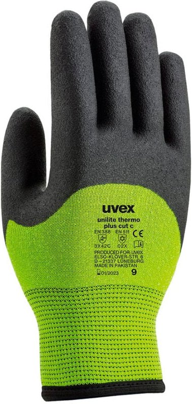 Uvex - Unilite Thermo Plus Cut c 60591 Winterschutzhandschuhe - 7 (s) - Schwarz / Grün