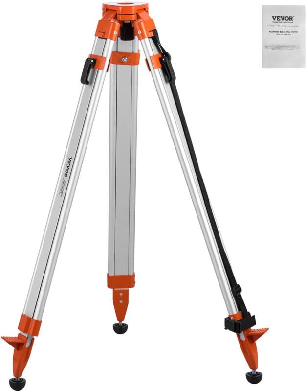 Thumbnail - Laser-Wasserwaagen-Stativ, 5/8'-11-Gewindehalterung, 16,53-65,55 Zoll Höhenverstellung, robustes Vermessungs-Stativ für