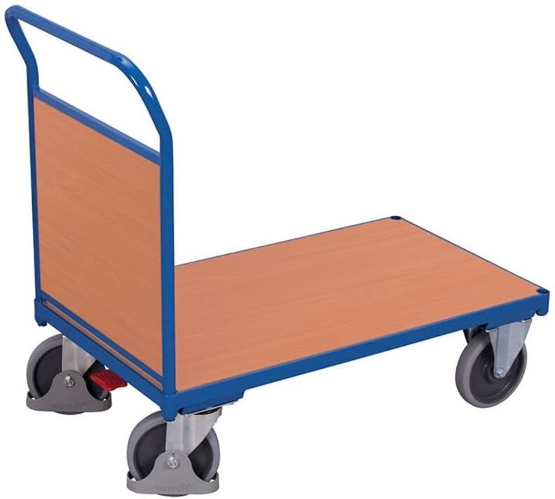 VARIOfit Stirnwandwagen mit Holzwand 1030x600mm