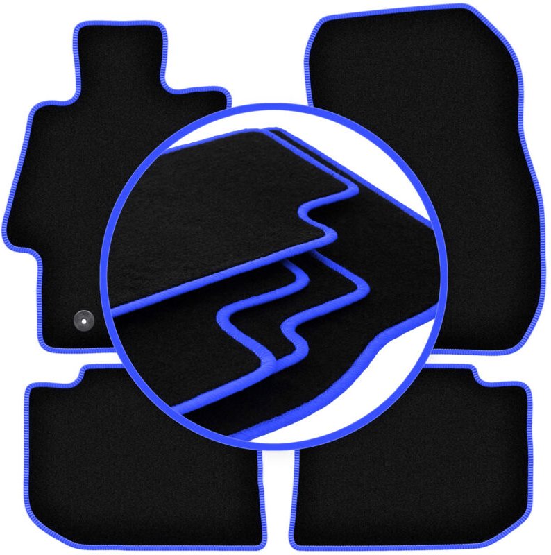 CARLUX-BLUE Autofußmatten für: Subaru XV Crossover (2011-2017)