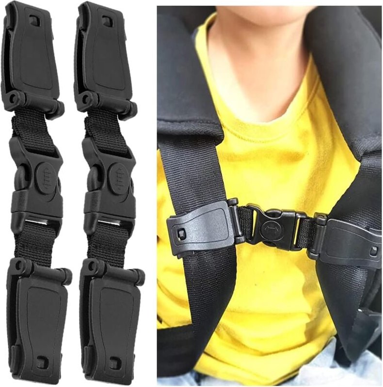 Thumbnail - Ersandy - Auto-Kindergurt-Clip, 2 Stück, Auto-Sicherheitsgurt-Clip, Auto-Sicherheitsgurt-Clip, Brust-Baby-Sicherheits-Cl...
