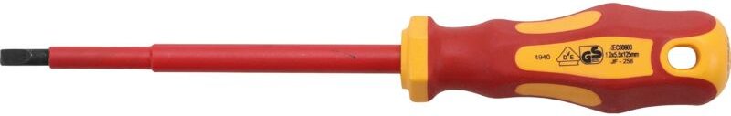 VDE-Schraubendreher Schlitz 5,5 mm Klingenlänge 125 mm