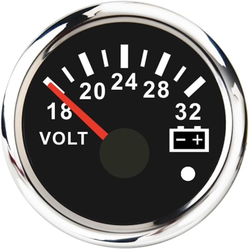 Verkauf 52mm 18-32V 24V Voltmeter für Lkw ATV UTV mit Rot Hintergrundbeleuchtung