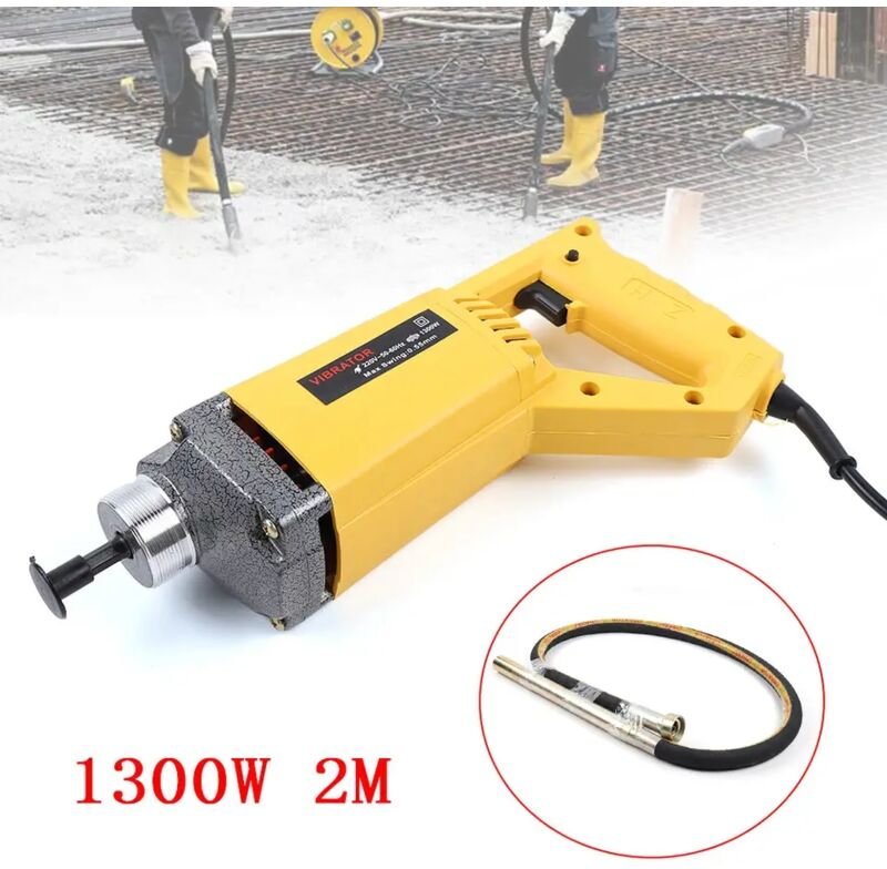 Betonrüttler 1300w Rüttler Flaschenrüttler Elektrovibrator mit 2m Schlauch