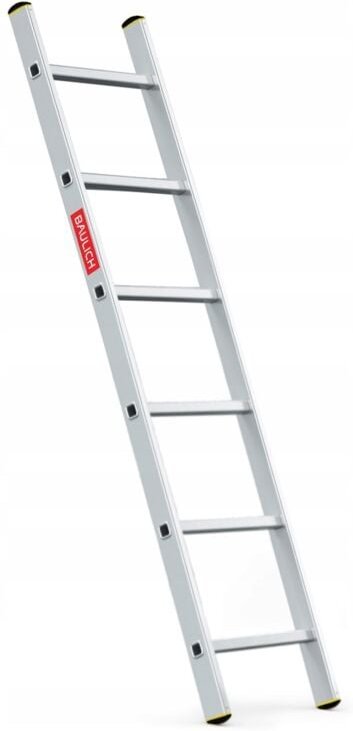 Aluminium-Anlehnleiter 1x6 Sprossen Maximale Tragfähigkeit 150 kg