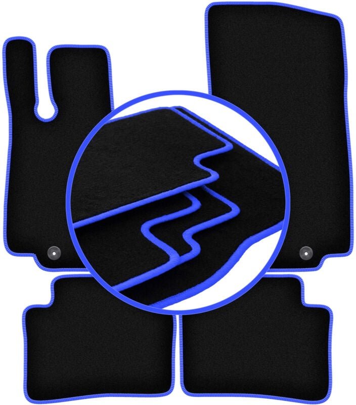 CARLUX-BLUE Autofußmatten für: Mercedes C-Klasse W206 Limousine, Kombi (2021-)