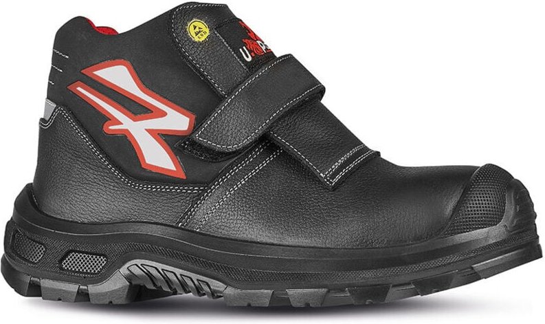 Hochsichere Sicherheitsschuhe DUBAI UK ESD S3 CI SRC - Schwarz/Rot 43