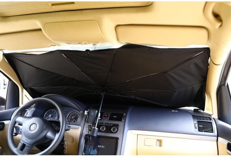 Sonnenschutz für die Windschutzscheibe des Autos, Sonnenschutz für den Innenraum für SUV, LKW, patentiertes Design, 140 ...