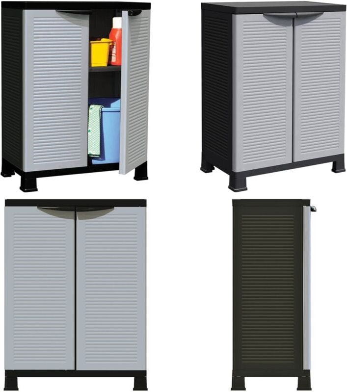 Kunststoffschrank 68x39x92 cm - Aufbewahrungsbox - Garderobe - Regal - Werkzeugschrank - Kunststoffeinrichtung - Home & ...