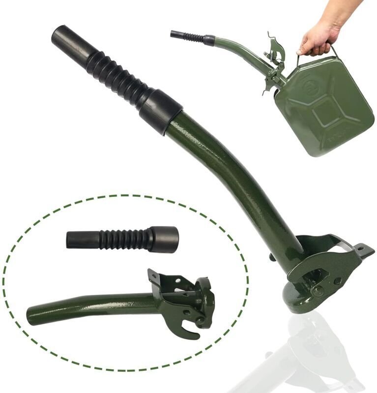 Odipie - Kraftstoffkanister-Ausgießer, flexibler Ausgießer für 5 l, 10 l, 20 l und 30 l Benzinkanister, Kraftstoffschlau...