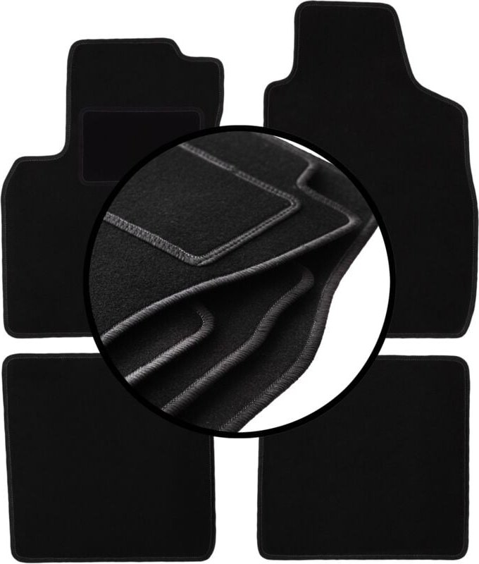 Komplettset Veloursmatten für: Fiat Panda II Schrägheck (2002-2010)