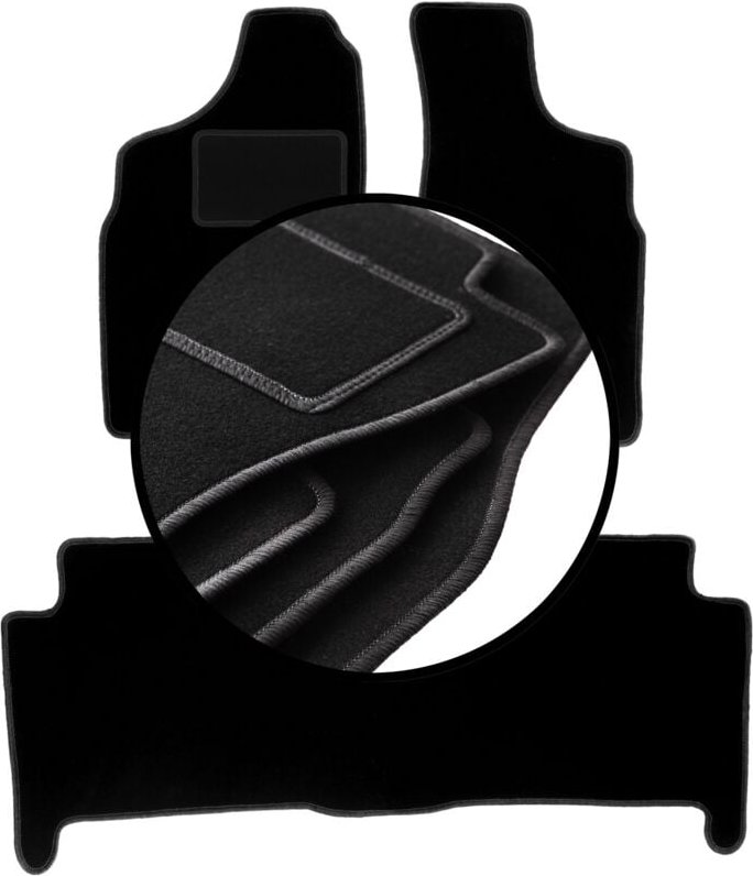Komplettset Veloursmatten für: Volkswagen Phaeton Long Limousine (2002-2012)