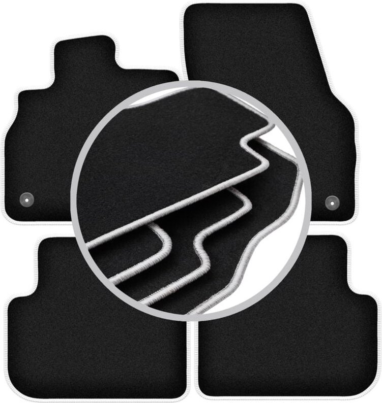 CARLUX-SILVER Autofußmatten für: Audi Q3 II F3 SUV (2018-)