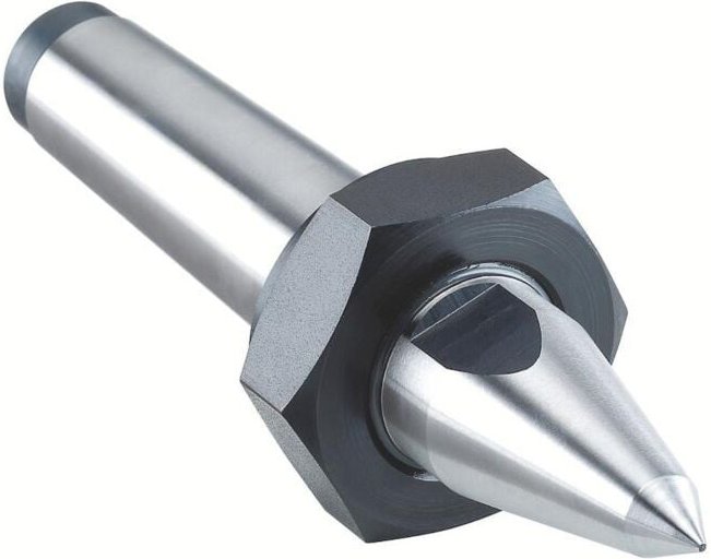 Röhm Feste Zentrierspitzen, MK 6, ähnlich DIN 807, volle Spitze mit Abdrückmutter - 249579