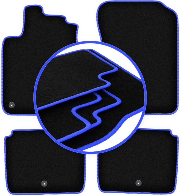 CARLUX-BLUE Autofußmatten für: Renault Latitude Limousine (2010-2015)