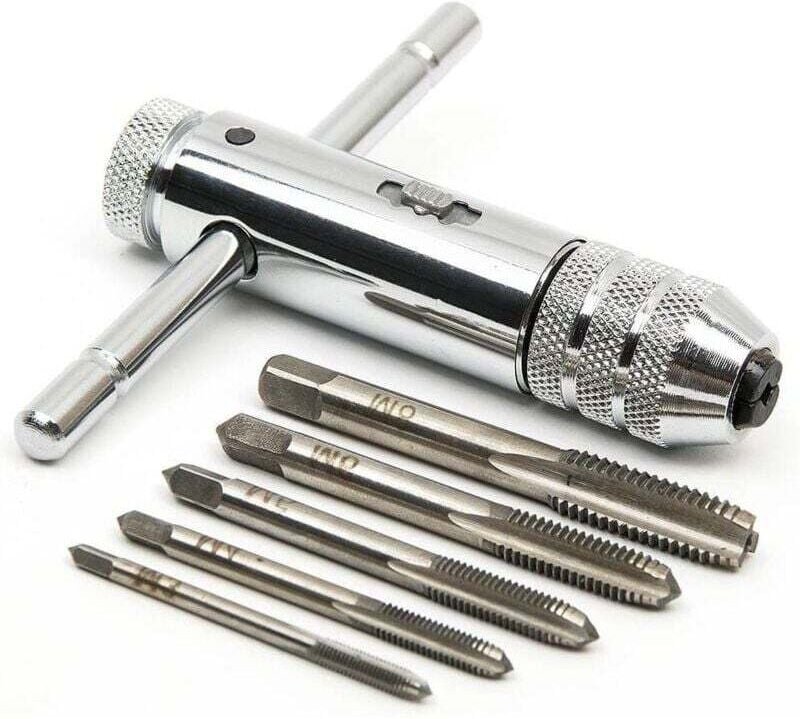 Handgewindebohrer Metrische Gewindebohrer Gewindebohrer und Schneideisen M3 M4 M5 M6 M8 Gewindebohrer Gewindebohrer mit ...