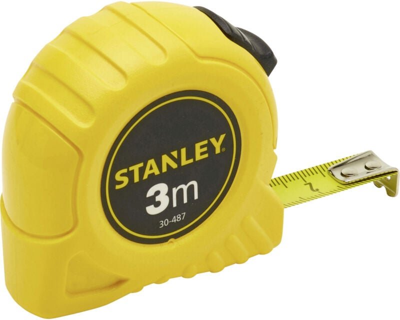 Stanley - Taschenrollbandmaß Länge 3 m Breite 12,7 mm mm/cm eg ii Kunststoff Feststeller