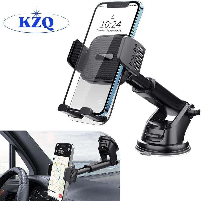 KZQ Auto-Telefonhalterung, ultrastarker Saugnapf, 360°-Drehung, 1 Hand, Windschutzscheiben-kompatibel (4-7 Zoll Smartpho...