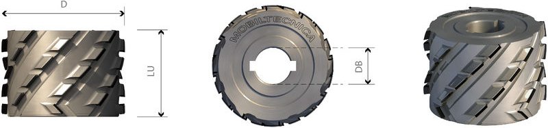 Mtecf013.16 - Kantenband-Fräsen Mit Schraube Aus Diamant D80/85 Pkd H4,5 Mm Ax. 45° - Mobiltecnica .16d80 Lu45 Z3+3 Ztot...