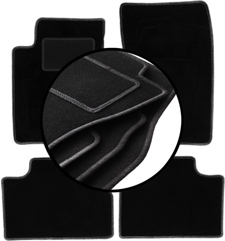 Komplettset Veloursmatten für: SsangYong Kyron SUV (2005-2014)