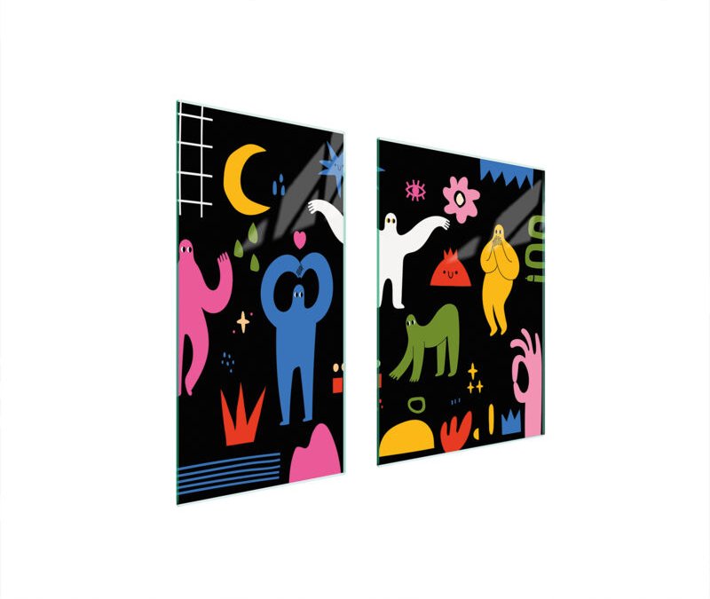 GLASSCHUTZPLATTE 75x52 MÄRCHEN